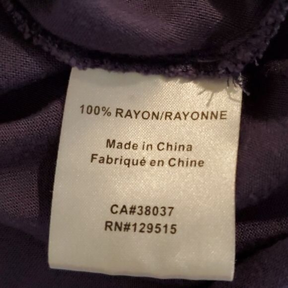 Puli Shirt Top Blouse Tunic Long Sleeve Purple Rouching Woman's WOMAN'S EXTRA LG - Picture 7 of 10